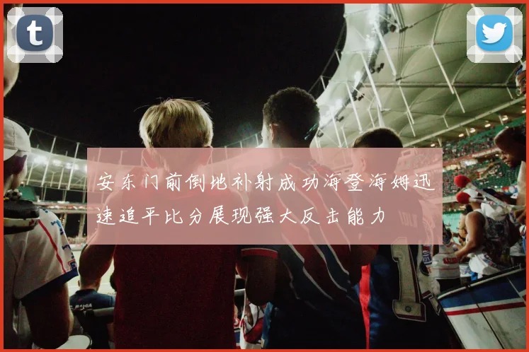 安东门前倒地补射成功海登海姆迅速追平比分展现强大反击能力